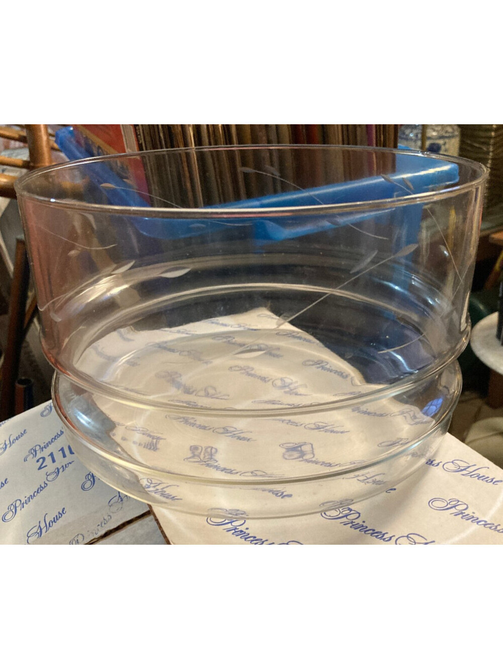PRINCESS HOUSE Crystal Casuals Salad Bowl #492 NEW &BOXED
